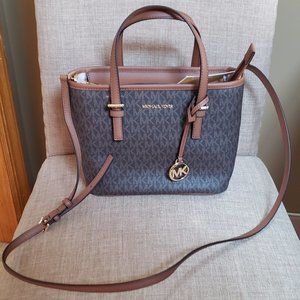 Michael Kors Jet Set Travel Crossbody - Brown